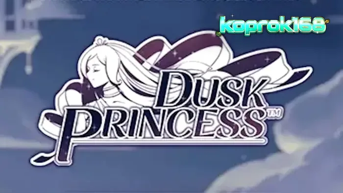 Tampilan visual slot Dusk Princess dengan tema fantasi anime dan latar belakang kastil senja
