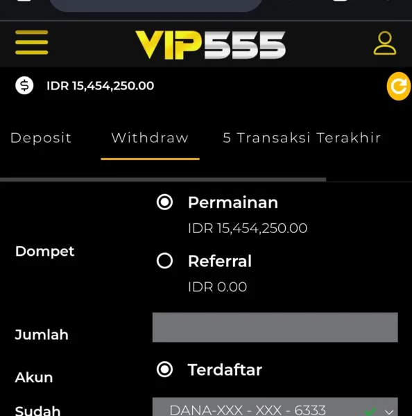 VIP555 Login Resmi APK 2026